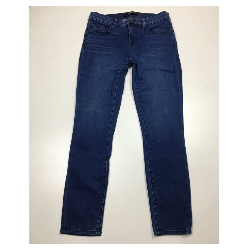 J BRAND Malta Wash 5 Pocket Logo Hardware Capri Jeans